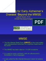 Screening For Early Alzheimer's Disease: Beyond The MMSE