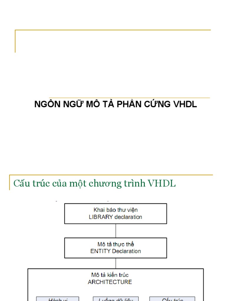Chương 2 - VHDL | PDF