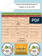 Weekly schedule and activities for an Islamic school
