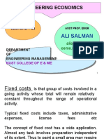 Engineering Economics: Ali Salman