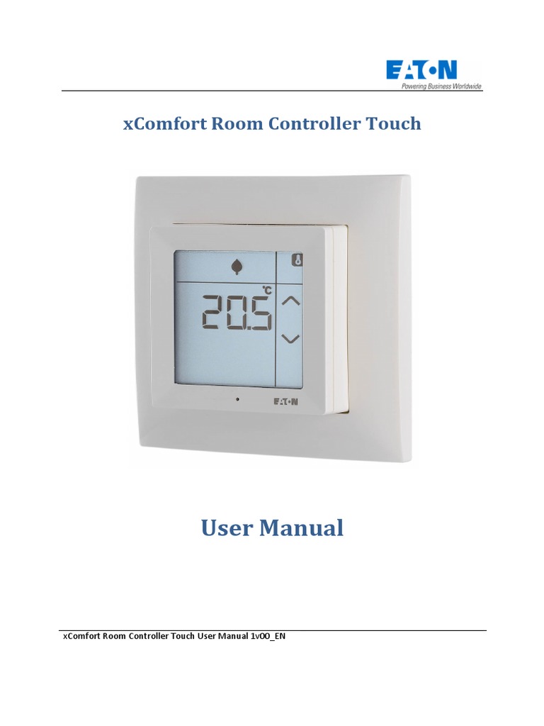 User Manual: Xcomfort Room Controller Touch | PDF | Equipment ...
