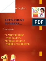 Hii, Kids . Welcome To English Lesson : Let'S Count Numbers