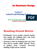 SRDS Lecture 7 Lateral Load Resisting Systems