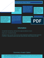 Multiple Intelligences Choice Board