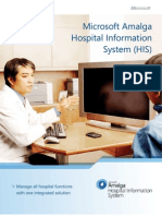 Microsoft Amalga Hospital Information System (HIS) : Manage All Hospital Functions With One Integrated Solution