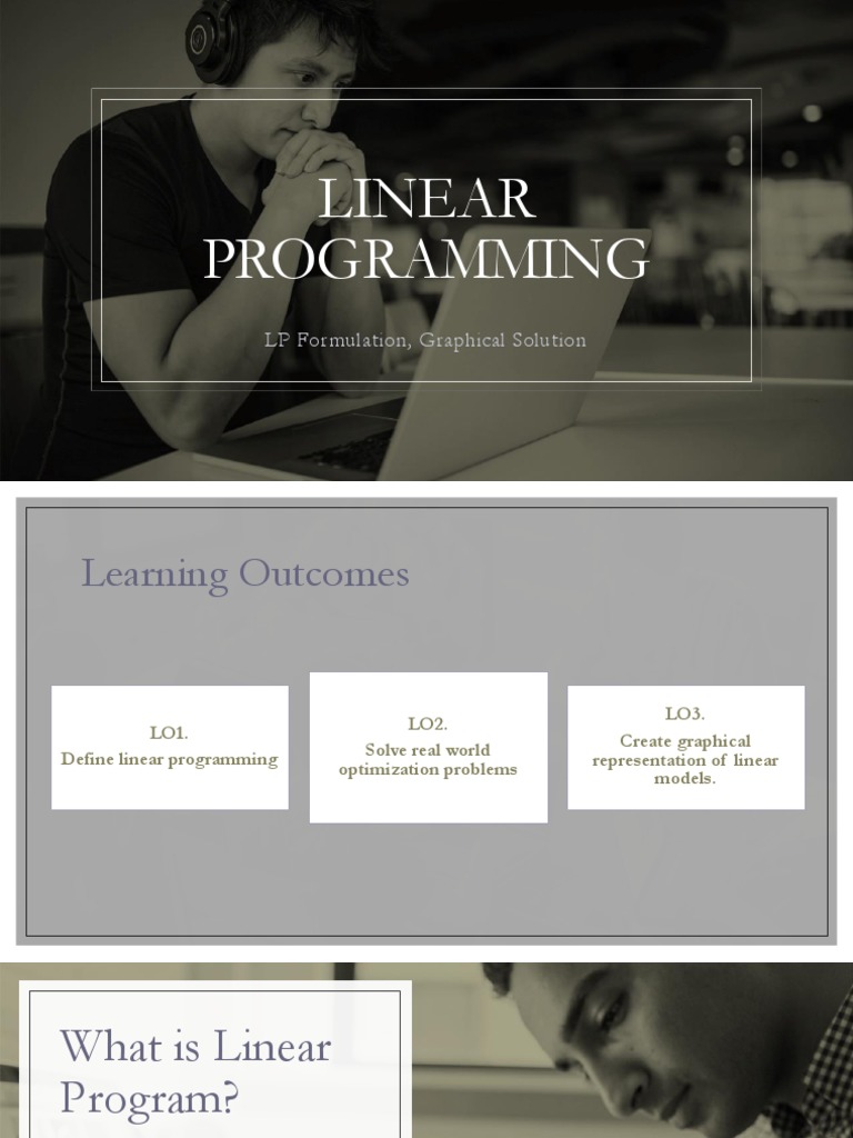 2.0 Linear Programming | PDF | Linear Programming | Analysis