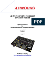 Ventana Network Processor Expansion Module: Operating Manual For Gw16081 Six Mini-Pcie Expansion Module