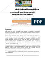 Download Makalah Rekonstruksi Sistem Kepemilikan SDA untuk Kesejahteraan Rakyat - TEMILNAS X Unlam by Jurnal Ekonomi Ideologis SN50861400 doc pdf