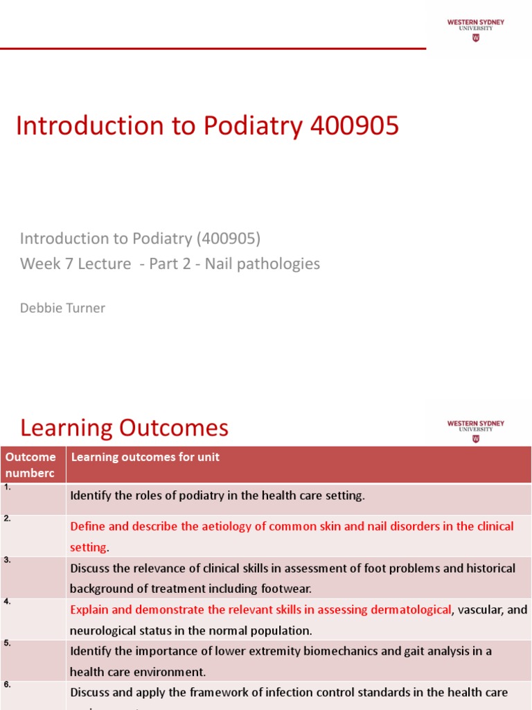 Understanding Nail Pathologies in Podiatry | PDF | Nail (Anatomy ...