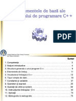 Elementele de Baza Ale Limbajul de Programare C++