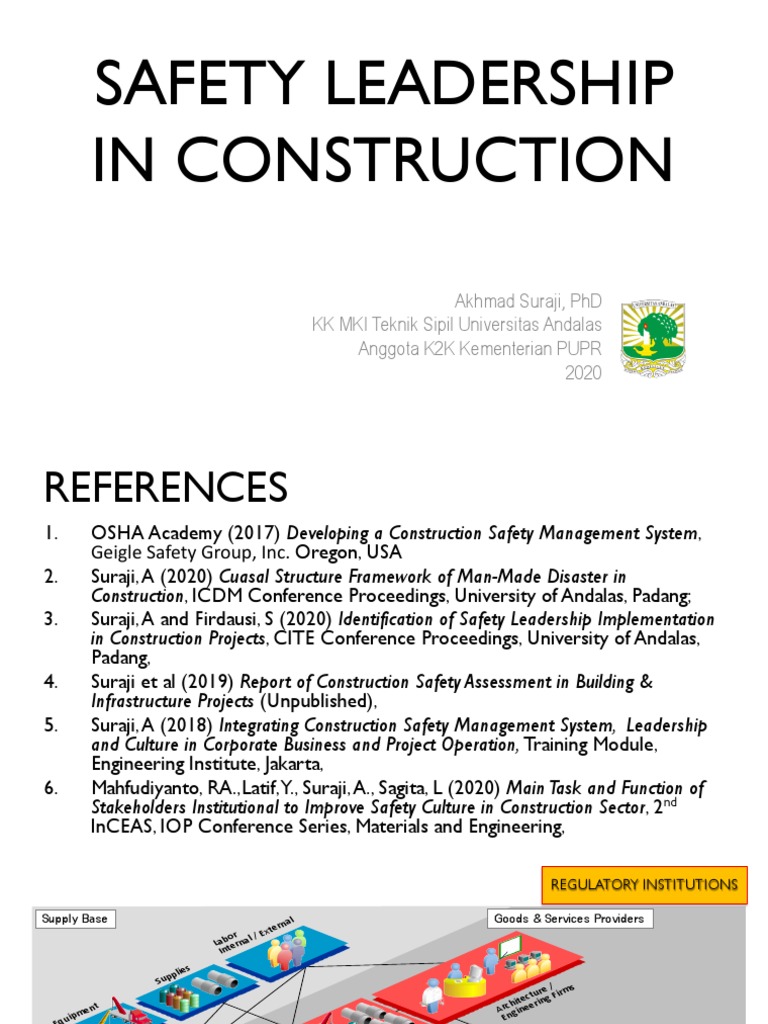 Safety Leadership in Construction PDF Safety Competence (Human
