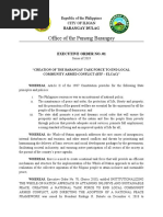 Executive Order No. 01 - Elcac Dulag