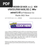 Pokemon Go Pdf Pokemon Go Android Operating System