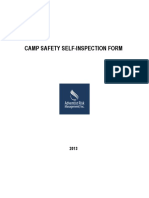 Camp Safety Self-Inspection Form
