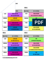 Jadual Waktu Kelas Tambahan (Rabu) 2017