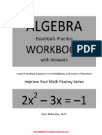 Algebra Ecuaciones Cuadraticas Workbook Quadratic Equations Chris Mcmullen