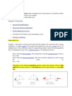 Specify The Null Hypothesis Specify The Alternative Hypothesis Set The Significance Level (A)