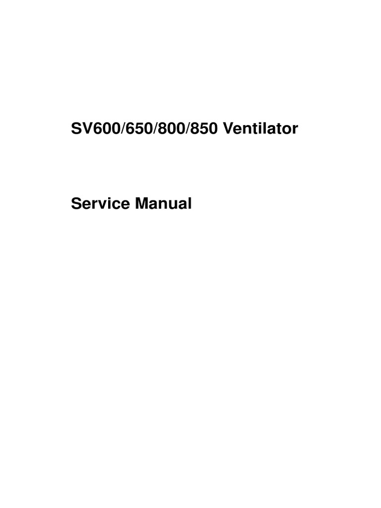 01 Service Manual SV600 V4.0 en | PDF | Electromagnetic Interference ...