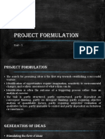 Unit 1 - Project Formulation