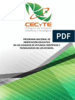 PROGRAMA DE ORIENTACION EDUCATIVA CECyTE