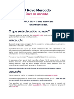 O Que Será Discutido Na Aula?: Ícaro de Carvalho