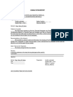 Consultation Report: Form 5:CE 61/D