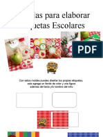 90 Etiquetas Escolares