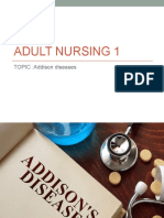 Adult Nursing 1: TOPIC:Addison Diseases