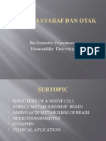Biokimia Syaraf Dan Otak: Biochemistry Department Hasanuddin University