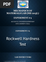 Rockwell Test Lab Report | PDF | Hardness | Applied And ...