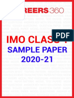 I MO Class 1: Sample Paper 2020-21