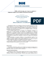 0.Reglamento Funcionamiento Institutos Enseñanza Secundaria. Real Decreto 831996, De 26 Enero (MEC). (1)