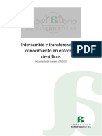 Intercambio y Transferencia de Conocimiento en Entornos Científicos