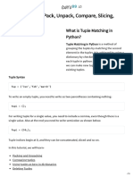 Python TUPLE - Pack, Unpack, Compare, Slicing, Delete, Key