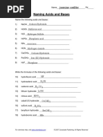 Mnemonics for Strong Acids and Bases | PDF | Acid | Analytical Chemistry