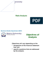 Ratio Analysis: Business Studies Department, BUKC