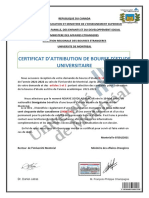 Certificat D'admission