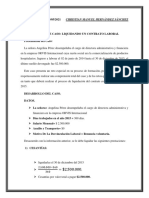 Estudio de Caso Liquidando Un Contrato Laboral