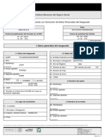 Instituto Mexicano Del Seguro Social: I. Datos Generales Del Asegurado