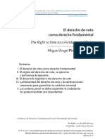 El Derecho de Voto Como Derecho Fundamental