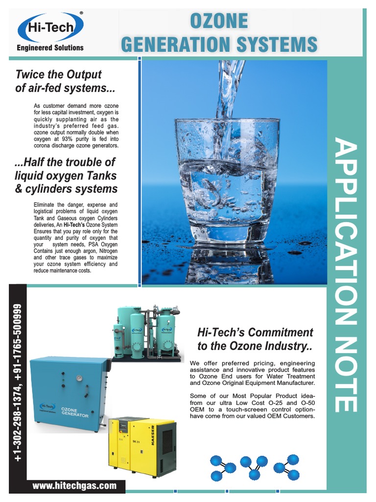 Ozone Generation Systems: Hi-Tech Hi-Tech | PDF | Ozone | Oxygen