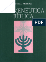 Hermenéutica Bíblica. J. M. Martínez