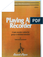 Playing Alto Recorder PDF Free