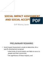 Social Impact Assessment and Social Acceptability