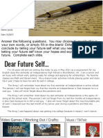 2021 New Letter To Self