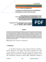 USO DE SIG PARA A ANÁLISE DA VARIAÇÃO ESPACIAL DE PARÂMETROS HIDROGEOQUÍMICOS NO AÇUDE ITANS (CAICÓ-RN)_000