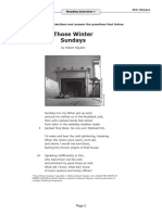 Those Winter Sundays & All My Babies Are Gone Now TX-EOC-English-2-Reading-Released-11 - FINAL - 092811.indd
