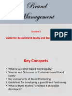 2. Customer Based Brand Equity and Brand Positioning -  Session 2