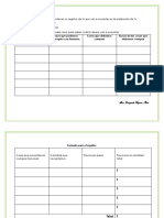 Formatos para el registro de actividades.