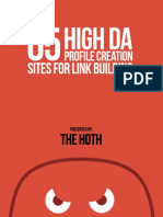 2021 Profile Creation Sites